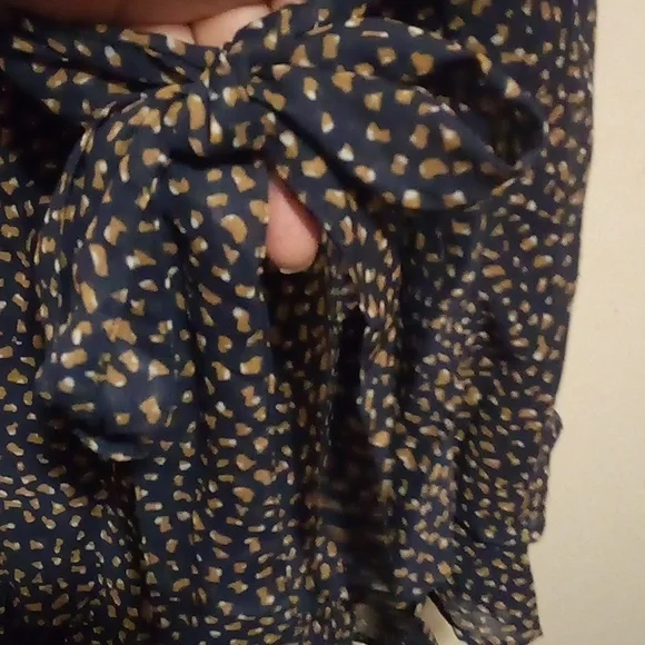 NIP Fixmatti Cute Spaghetti Strap V Neck Backless Ruffle Skirt Romper - Small - Picture 11 of 13